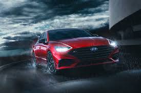 The solar panel is integrated into the roof panel for charging the batteries. 2021 Hyundai Sonata N Line Heading To Australia Practical Motoring