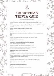 Perhaps it was the unique r. General Knowledge Christmas Trivia Quiz 50 Questions And Answers