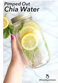 Infused Chia Seed Water Foodbyjonister Recipe Detox Juice Chia Seed Water Detox Juice Recipes