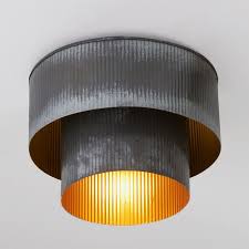 Corrugated Tin Drum Ceiling Light Ceiling Lights Drum Ceiling Lights Corrugated Tin