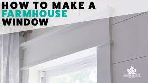 Dingy, outdated trim can make an otherwise beautiful doorway look like a mess. How To Make A Farmhouse Window Youtube