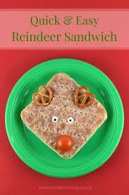 Snowman sandwich, grinchy grapes and more fun christmas inspiration! Super Easy Reindeer Sandwich Idea And Video Tutorial From Eats Amazing Uk Fun Christmas Food For Kids Fun Kids Food Christmas Food Dinner Fun Snacks For Kids