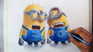 Drawing Minions Prismacolor Pencils Youtube He is one of the most famous minions appears in both parts of the film despicable me, in the. drawing minions prismacolor pencils
