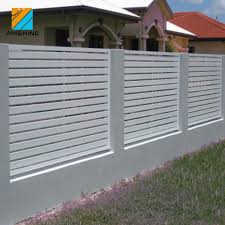 Crime prevention through environmental design (cpted) supports the use of permeable fencing so that unlawful house entry does not occur out of sight behind solid fences. Aluminum Slat Fence Property Fence Design Buy Property Fence Design Aluminum Slat Fence Slat Fence Design Product On Alibaba Com