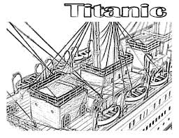 Jack and rose titanic movie coloring page. Titanic Movie Coloring Pages