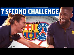 The former atletico madrid forward was denied. 7 Second Challenge Barca Psg Griezmann Vs Umtiti Youtube