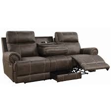 Check spelling or type a new query. Coaster Brixton Faux Suede Reclining Sofa With Cup Holders In Buckskin Brown 602441