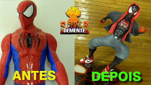 Homem aranha no aranhaverso ( assista o trailer aqui ) que está previsto para dezembro, vimos que a história irá se primeiro de tudo, miles morales nã o é do nosso universo. Toy Makeover Miles Morales Homem Aranha No Aranha Verso Youtube