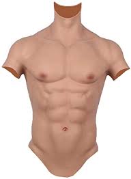 Free online quiz muscles of the chest & abdomen. Amazon Com Realistic Fake Muscle Silicone Male Chest Half Body Suit With Floating Point Design For Cosplay Halloween Props Clothing