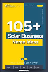 105 Solar Business Name Ideas