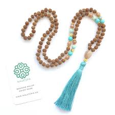 Inspirational, yoga, ocean & mindful jewelry. Bespoke Yogamala Mala Beads Bracelet Yoga Inspired Jewellery And Mala Workshop Mala Supplies Creat Yoga Inspired Jewellery Mala Necklace Turquoise Howlite