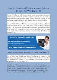 Homesupport & download printer drivers. How To Download Konica Minolta Printer Drivers For Windows 10 By Printer Phonenumber Issuu