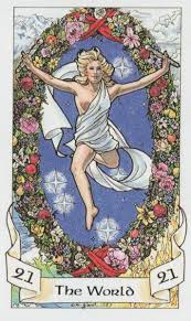 The world card means satisfaction and success at a journey's end. Day 308 The World The World Tarot The World Tarot Card Tarot Cards Art