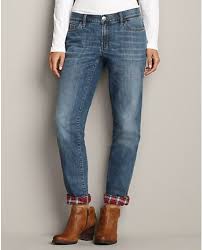 Flannel Lined Boyfriend Jeans From Eddie Bauer For Keeping Warm Flannel Lined Jeans Lined Jeans Boyfriend Jeans