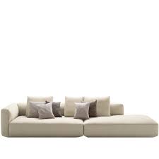 All the cushions are in opencell reticulated polyether. Zanotta Pianoalto Sofa Kombination 21