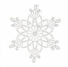 risultati immagini per crochet snowflake chart