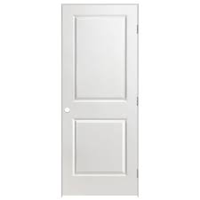 Masonite 32 In X 80 In 2 Panel Square Top Right Handed Hollow Core Smooth Primed Composite Sing Prehung Interior Doors Doors Interior Masonite Interior Doors