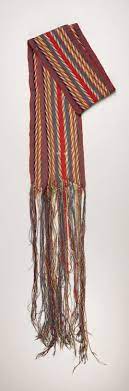 The métis or l'assomption sash became the most recognizable part of métis dress and a symbol of their people. An Assumption Sash C 1860 American Indian Arttextiles Lot 77355 Heritage Auctions American Indian Art American Indians Finger Weaving