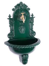 Waschbecken Brunnen Wandbrunnen 72 5cm Aluminium Garten Antik Stil Grun Fountain Wandbrunnen Waschbecken Und Brunnen