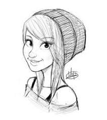 Black And White Face Drawing Cartoon Beautiful Pencil Sketches Of Cartoon Women Google Search Cartoon Drawings Drawings Character Drawing