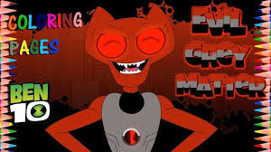 Ben 10 Reboot Kevin 11 Evil Grey Matter Cool Coloring Pages Thanksgiving Coloring Pages Toddler Coloring Book