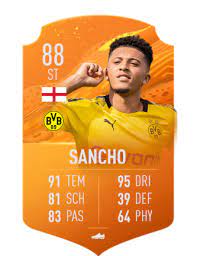 Jadon sancho rating is 86. Fifa 20 Sancho Kimmich Und Co Bekommen Motm Karte Fifa Esports Com