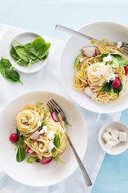 Linguine Mit Spinat Feta Und Radieschen Rezept Rezepte Leckeres Essen Lecker