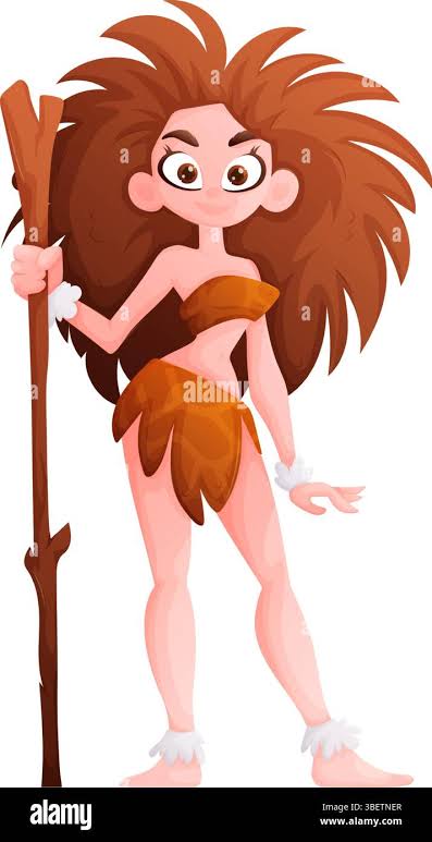 Cavegirl vector vectors hi-res stock photography and images - Alamy