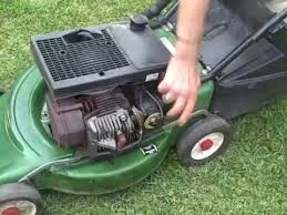 A lawn mower (also known as mower, grass cutter or lawnmower) is a machine utilizing one or more revolving blades to cut a grass surface to an even height. Old Victa 2 Stroke Mower Off 70