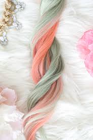 Pastel pink clip in hair extensions. Pastel Hair Extensions Colorful Hair Unicorn Hair Extensions