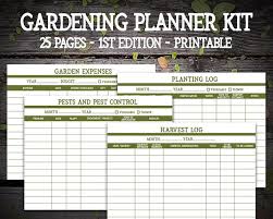 Garden Planner Garden Journal Garden Tracker Garden Etsy Garden Planner Vegetable Garden Planner Garden Journal
