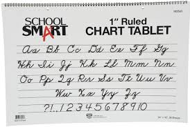School Smart Chart Tablet 24 X 16 Inches 1 Inch Ruled 30 Sheets