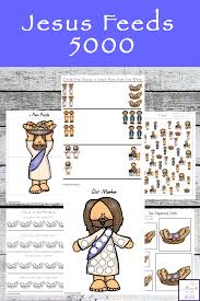 Find & download free graphic resources for jesus. Jesus Feeds 5000 Printable Pack Simple Living Creative Learning