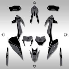 Black & Orange Slick Graphics Kit Fits KTM 13-16 EXC EXC/F XCW 125