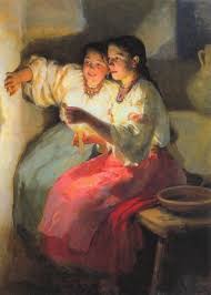 19th Century Russian Art Portrait Painting Eyes Are The Window To The Soul Veronica Winters Narrative Portrait Painting 19th Century Russian Art Art Russian Painting