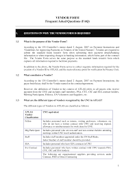 Header first of all, you need to write down your information such as your full name and your you can read it out loud so that you can listen to how it sounds. Http Www Sas Undp Org Documents Unu Vendorform Faq Pdf