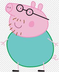 Mummy pig is considered as the mother of peppa pig and george pig. Daddy Pig Mummy Pig Domestic Pig George Pig Tinky Winky Daddy Pig Peppa Pig Peppa Pig Illustration Child Vertebrate Png Pngegg