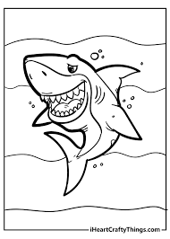 It's also easier for kids to hold! 25 Shark Coloring Pages