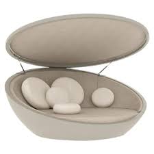 What can you do with a daybed on a patio? Vondom Ulm Outdoor Daybed With Folding Canopy Design By Ramon Esteve For Sale At 1stdibs