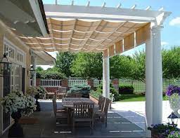 Pergola With Retractable Awning Outdoor Pergola Pergola Outdoor Rooms