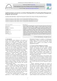 Pillars of islam there are 5 pillars/tenets of islam. Pdf Applying Islamic Perspective On Critical Thinking Skills In Teaching Halal Management Program An Overview