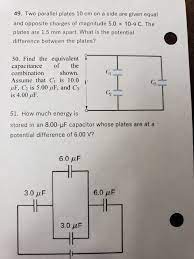 If solving manually, the formula requires the percentage in decimal form, so the solution for p needs to be multiplied by 100 in order to convert it to a percent. Answered 49 Two Parallel Plates 10 Cm On A Side Bartleby