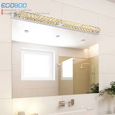 Ceiling lights are a great option if you don't have room to put sconces on the wall or you can do both, which will give you many options when looking in the mirror. Egoboo Lighting 26w Super Long 100cm Led Lamp 220v For Bathroom Transparent Mirror Lighting Fixtures Champagne Write Crystal Lamp Singapore Led Medialed Roller Aliexpress