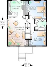 House Plan 034 00911 Narrow Lot Plan 896 Square Feet 2 Bedrooms 1 Bathroom In 2020 House Plans Floor Plans Dream House Plans