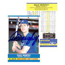 1992 baseball enquirer card #60 dale murphy graded psa 9 mint pop 5 only 1 10. Dale Murphy Signed 1987 Fleer 23 Atlanta Braves Baseball Card