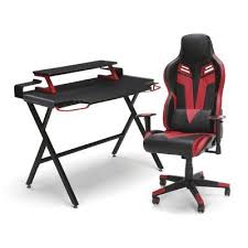 respawn rectangular gaming desk and chair set color red gaming desk diy computer desk desk and chair set