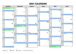 The current week (week 27) is highlighted. Calendar Weeks 2021 Excel Calendar With Week Numbers Excel Calendar Excel Calendar Template