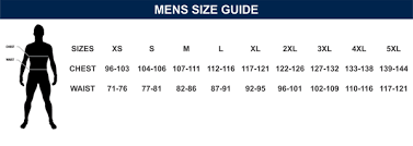 size charts viva teamwear