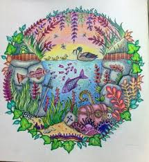 Johanna Basford Secret Garden My Duck Pond Basford Coloring Johanna Basford Enchanted Forrest Basford
