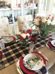 Custom Plaid Table Runner English Christmas Tablecloth Diy Christmas Table Christmas Table Decorations Diy Christmas Table Decorations